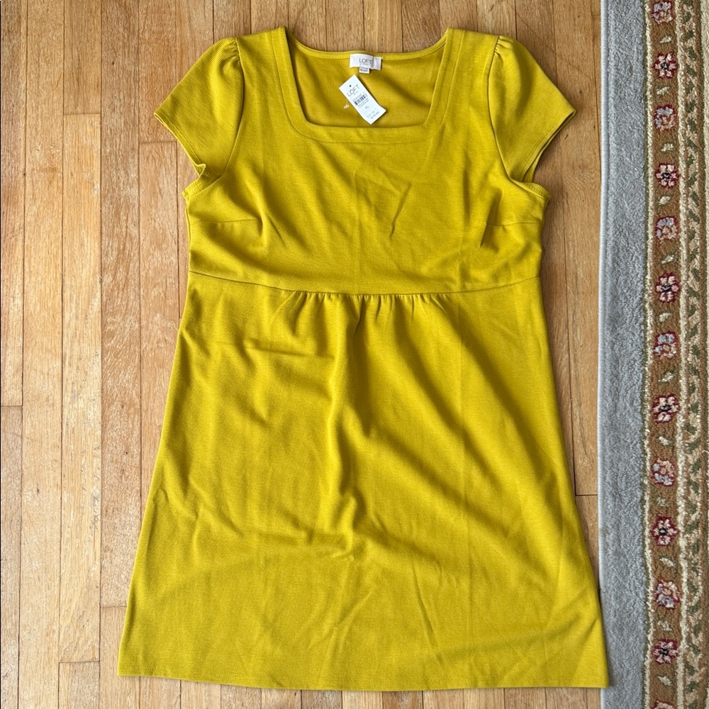 NWT Yellow Short Sleeve Dress
